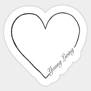 I heart young living Sticker